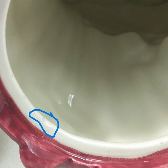 Vintage 1995 Fitz & Floyd Bunnies Hot Air Balloon Cookie Jar - Picture 12 of 13